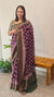 Wine shade banarasi saree