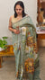 Tussar silk floral print Saree