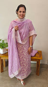 Lavender Banarasi Unstitched salwar set (3pc set)