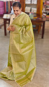 Green matka silk saree