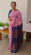 Lilac and Blue Saree