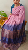 Lilac and Blue Saree
