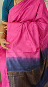 Magenta and blue saree