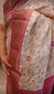 Printed tussar silk saree