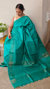 LKA - Rama green tussar silk saree