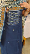 2XCH - Blue chanderi suit