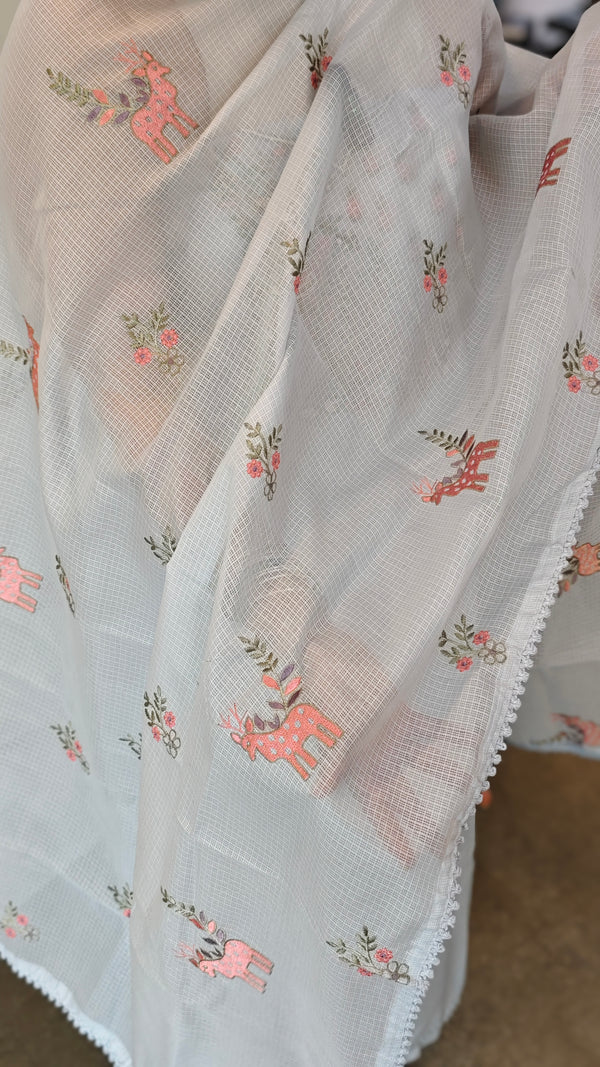 11NC - Powder blue net kota suit