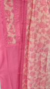 Pink semi silk suit