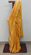 Mustard tussar silk saree