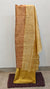 Mustard and brown tussar silk suit