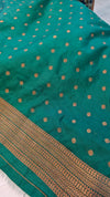 Red banarasi khatan silk saree