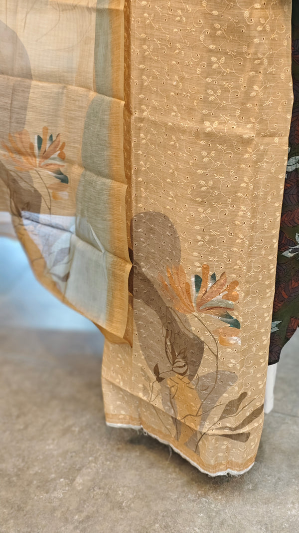 94FP - Golden mustard tissue kota suit