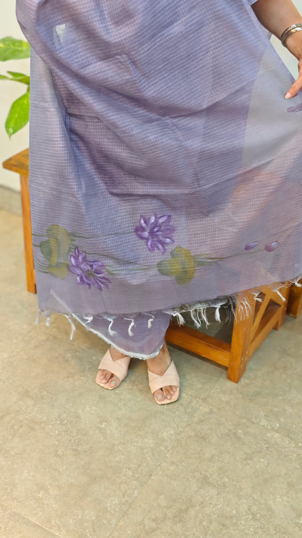 Lavender Net Kota suit