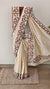 Light beige moonga kota embroidered saree