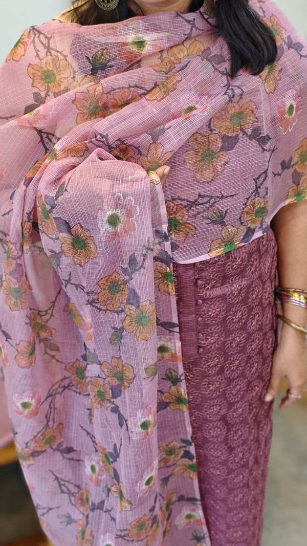 Mauve tepchi kota suit