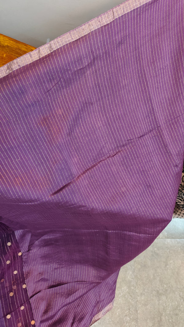 purple Bailou saree