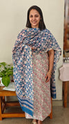 Printed chanderi suit