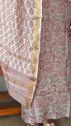 Block printed Maheshwari suit