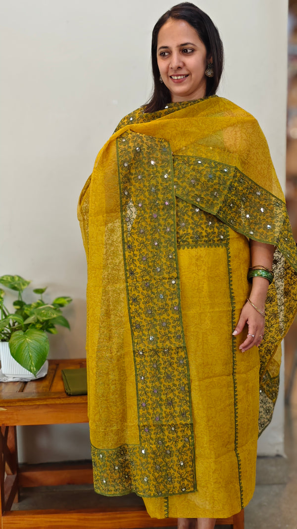 Mustard Kota salwar suit