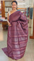 TX4DF Wine Maroon Tussar silk saree
