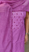 Lilac Jacquard Cotton suit