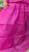 W189 - Magenta tussar silk saree