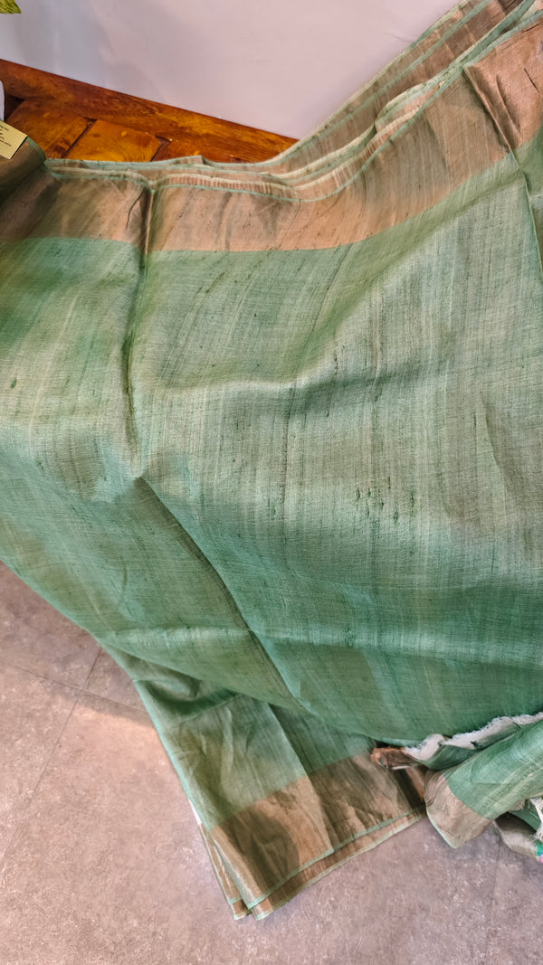 3891 - Desi tussar silk floral printed saree