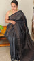 Black Bamboo silk saree