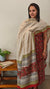 Brick red and Beige Block printed cotton suit