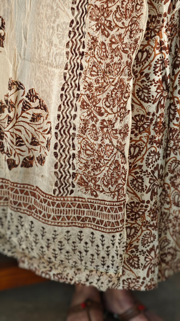 Brown and cream Cotton suit