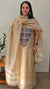 Light Beige Linen Chanderi salwar suit