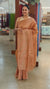 Dusty peach hand embroidered tussar saree