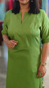 Chartreusegreen modal silk top