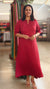 Maroon modal silk kurti