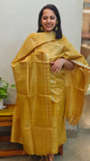 Golden mustard tussar silk salwarsuit