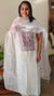 White and mauve net kota suit