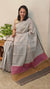 Grey Silky kota saree with Pita Embroidery - 53301 - EMR4