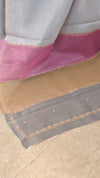 Grey Silky kota saree with Pita Embroidery - 53301 - EMR4