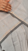 Grey Silky kota saree with Pita Embroidery - 53301 - EMR4
