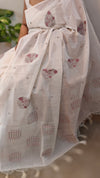 off white cotton saree