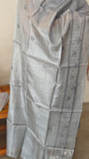 Grey tussar silk salwar suit