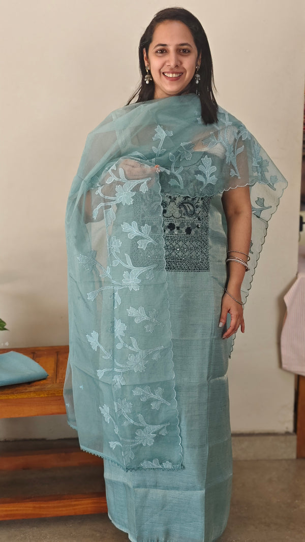 Tealtissue linen salwar suit