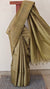 Olive green tussar silk saree - 3754