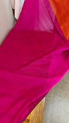 Burnt orange matka silk saree