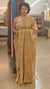 Beige semi tussar silk saree