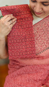 Dark pink tepchi kota saree