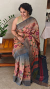 Kalamkari tussar silk saree - ND3808