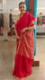 Red bengal muslin cotton saree