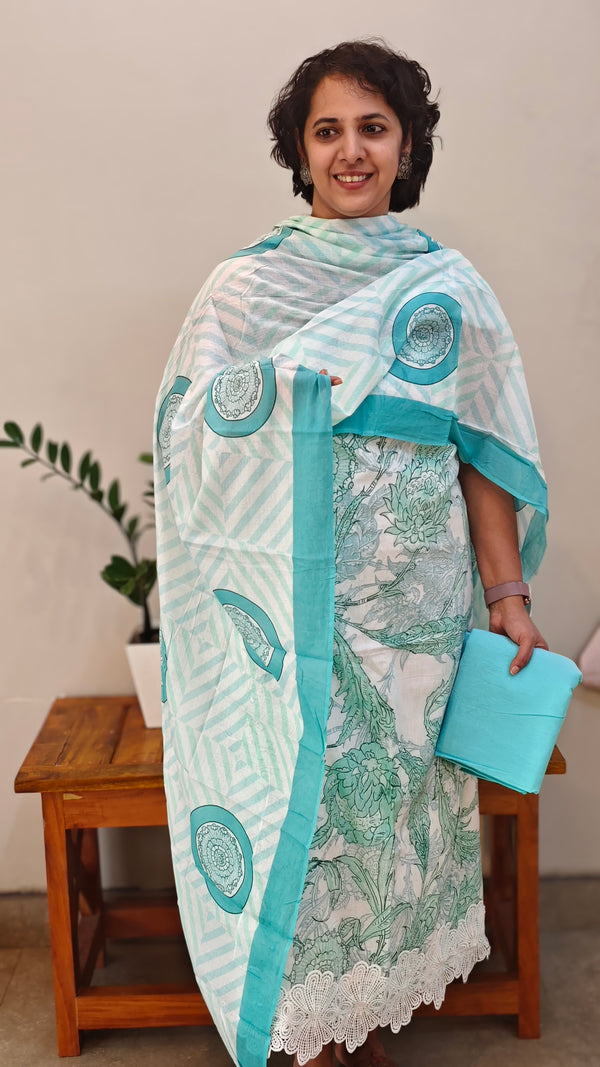 Printed cotton suti