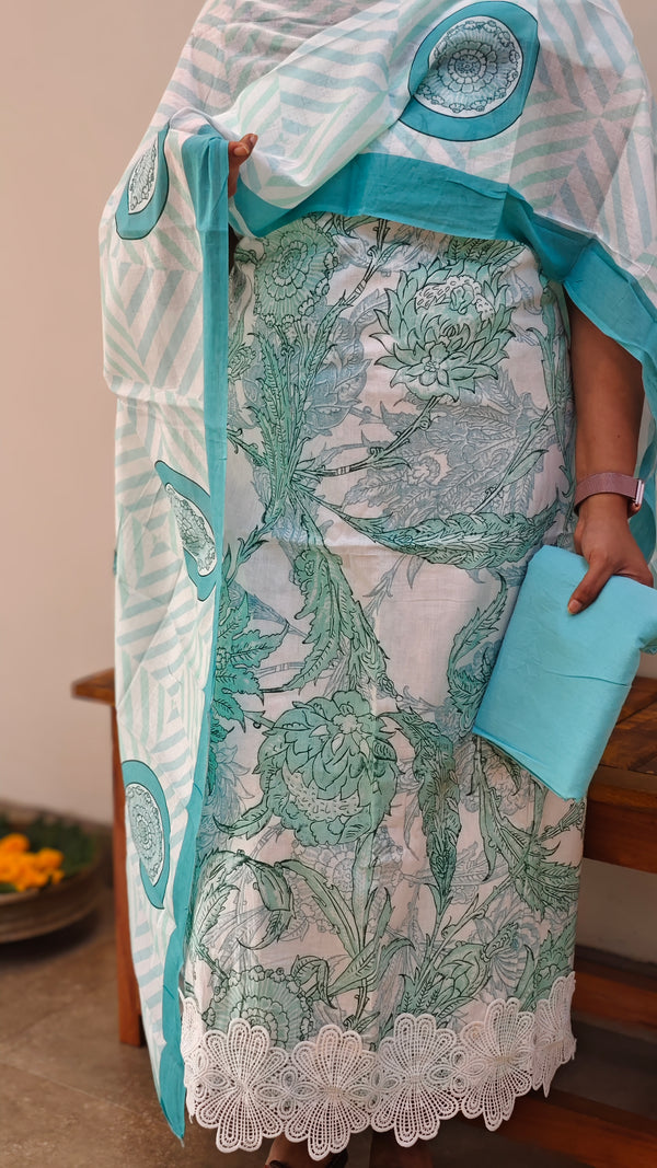 Printed cotton suti